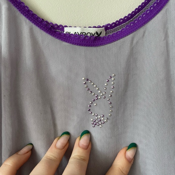 Vintage PlayBoy Intimates sheer tank - Picture 2 of 7